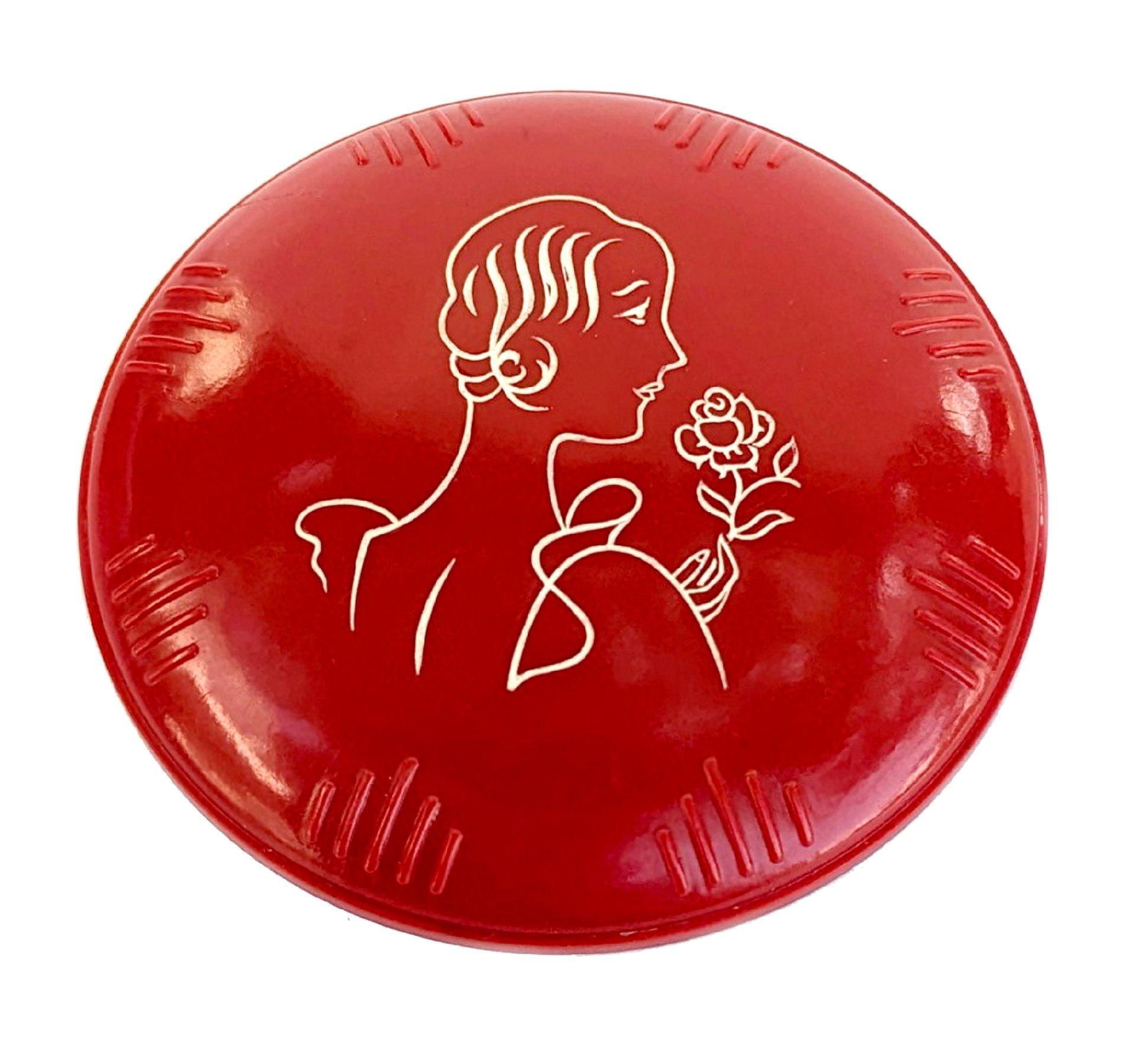 Plastique Poudre compacte pour dames 