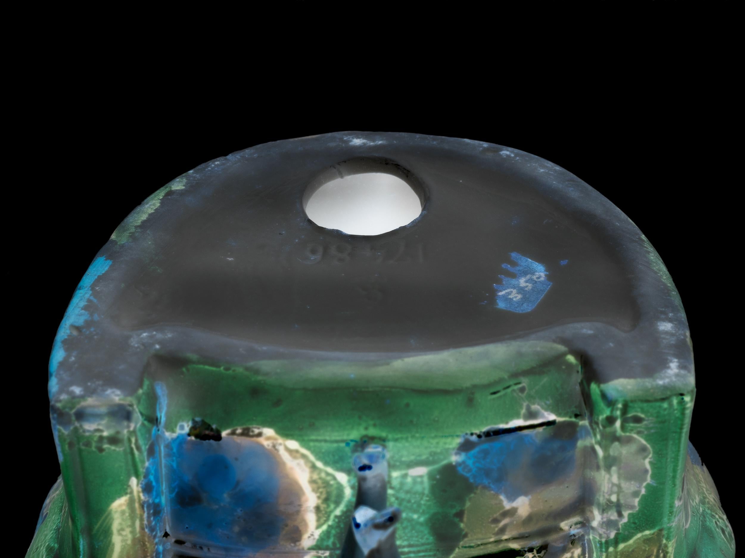 Flapper Porzellan Pulverpuff im Art déco-Stil, Deutschland, 1920er Jahre im Angebot 1