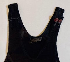 Traje de baño de lana Art Decó para Flapper, circa años 20