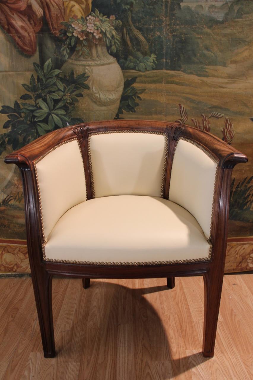 Art Deco Flat Desk And Executive Chair By Jules Cayette in vendita 3
