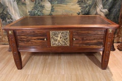 Art Deco Flat Desk And Executive Chair By Jules Cayette