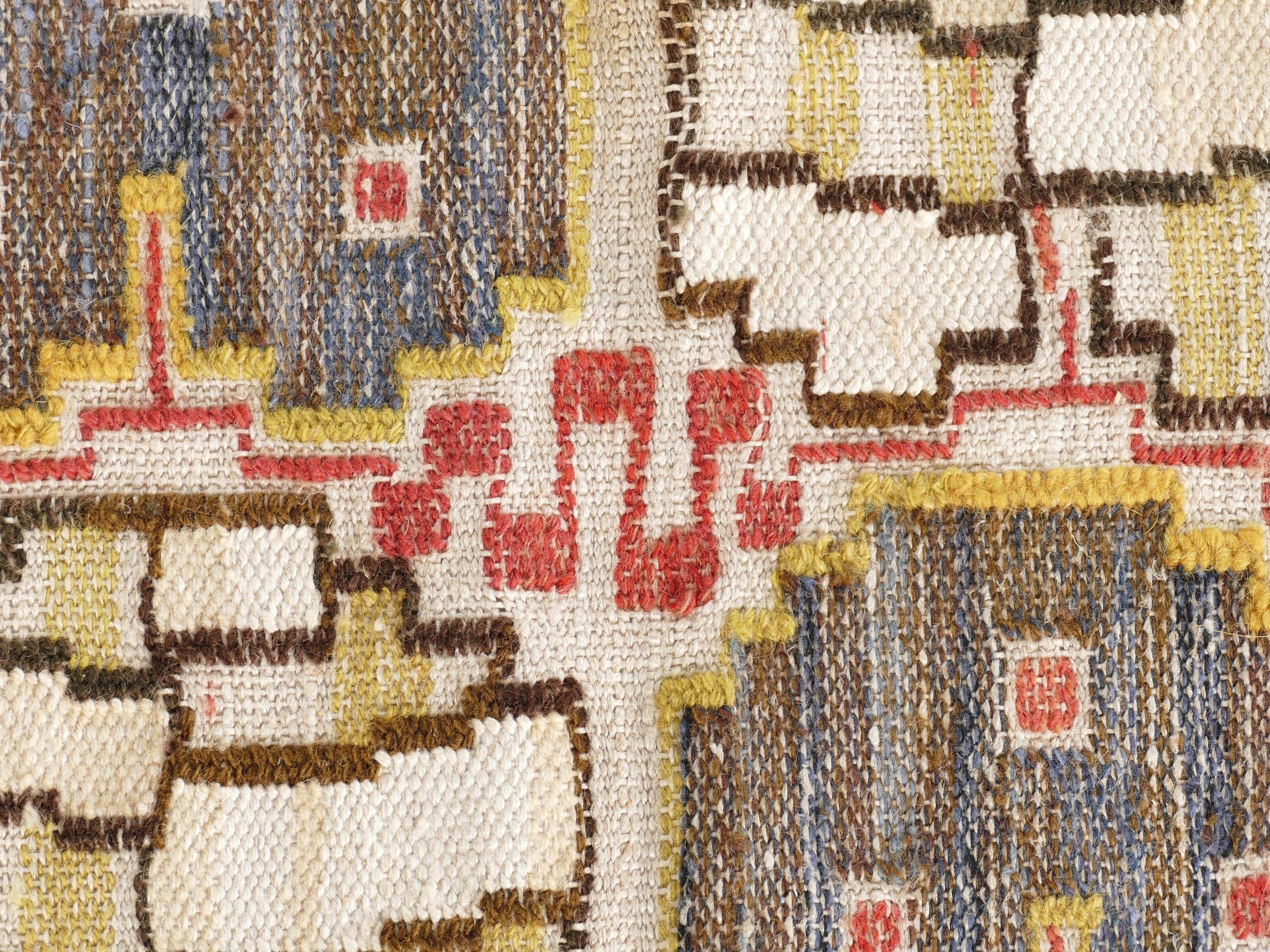 Art Deco Flatweave Tapestry 
