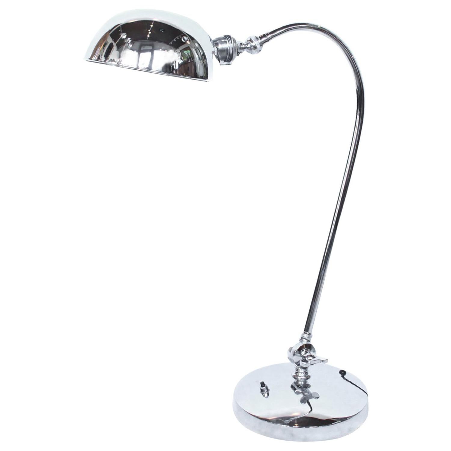canta Inútil suelo Art Deco Flexible Desk Lamp Chromed Metal Some Replacement Parts For Sale  at 1stDibs | table lamp parts, parts of a table lamp, parts of a desk lamp