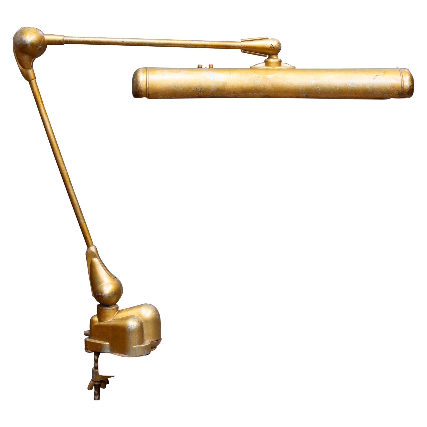 Art Deco Flexo Industrial Floating Arm Task Lamp c.1943