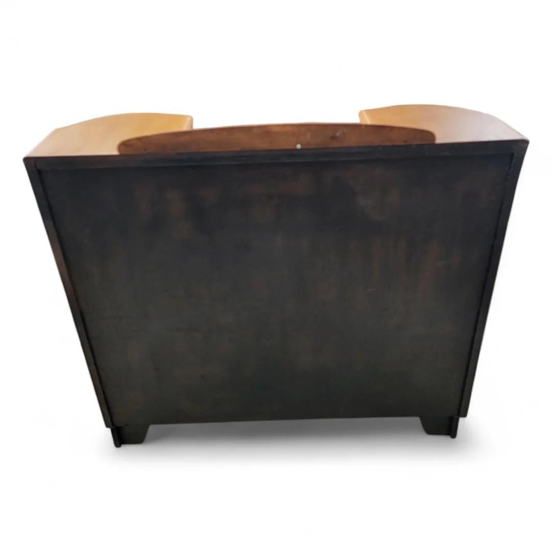 Art Deco Flip-Down Sekretär Cocktail Dry Bar im Angebot 3