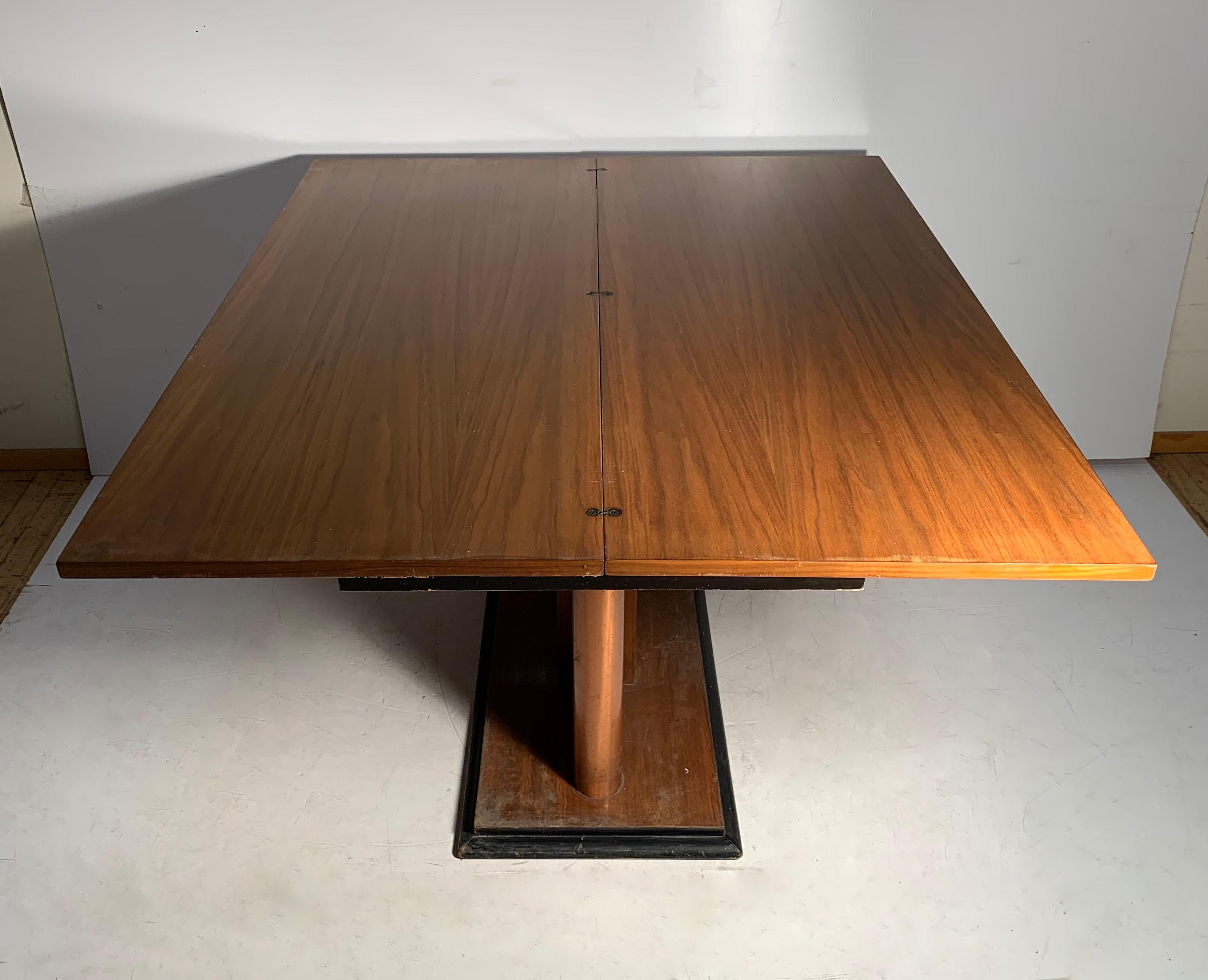 Art Deco Flip Top Console Dining Table attributed to Donald Deskey For Sale 2