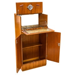Art Deco Flip Top Dry Bar Cabinet by George Serlin for Sureline Furniture London
