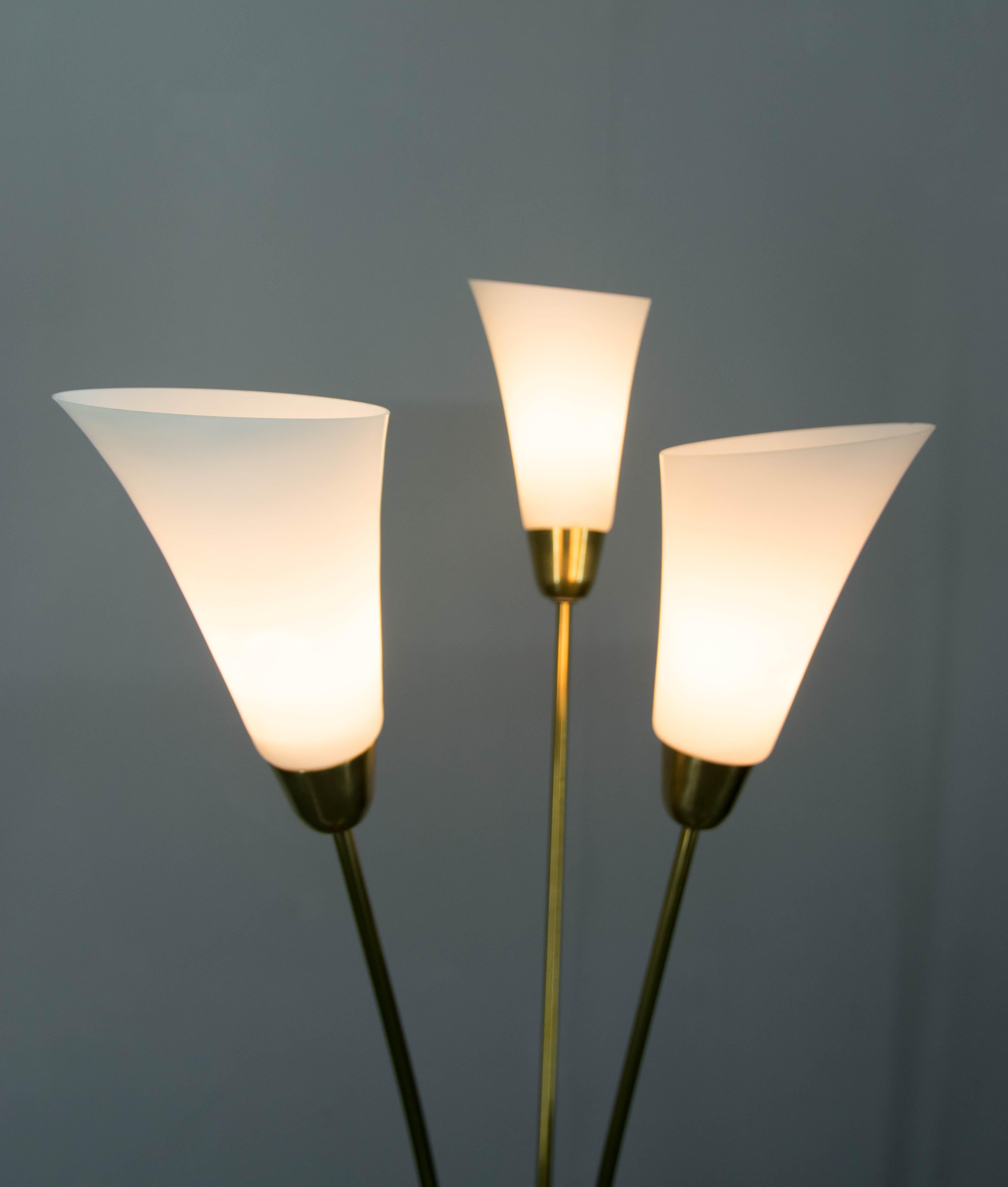Czech Art Deco Floor Lamp, 1940s For Sale