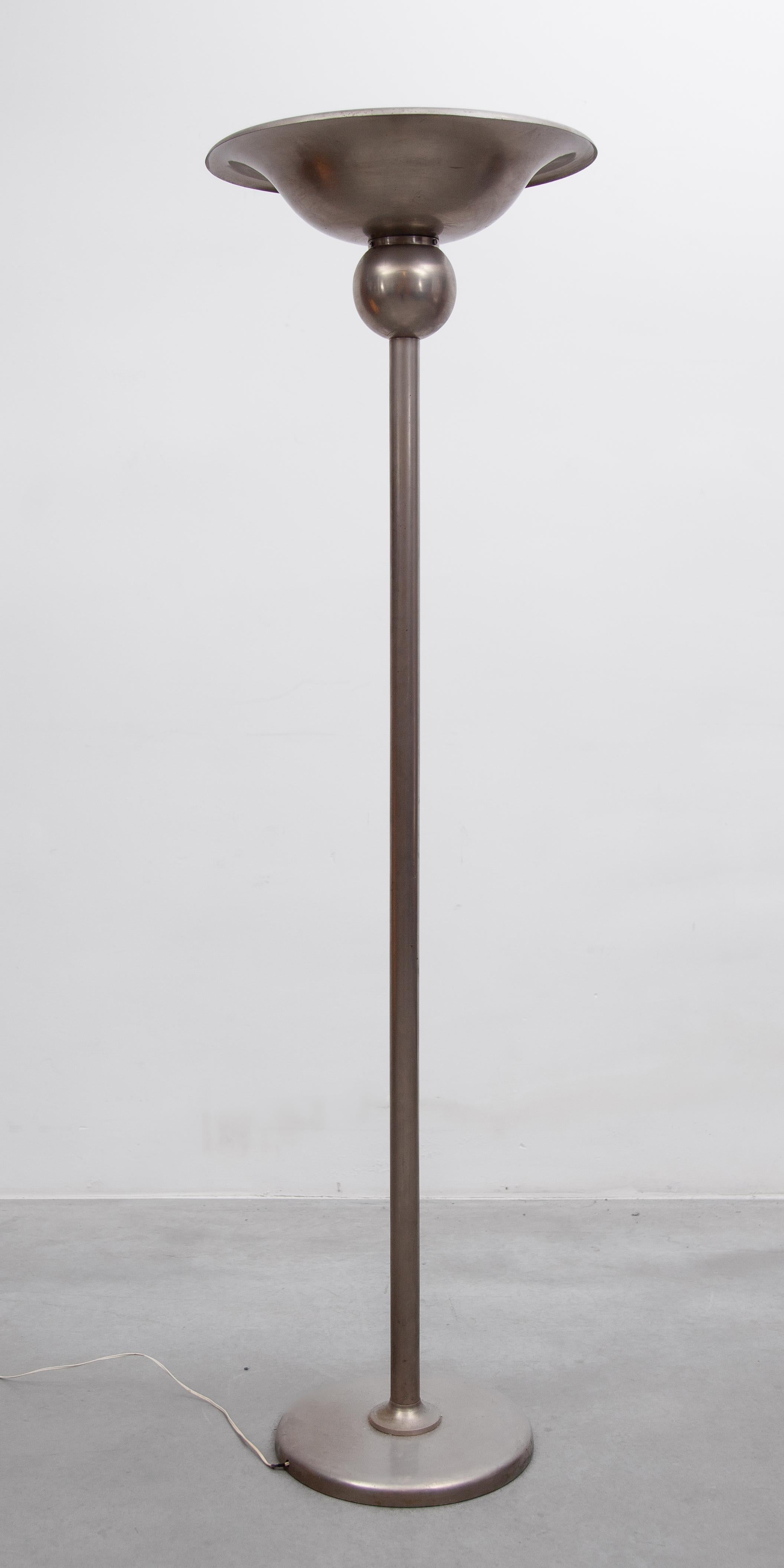 Stehlampe im Art déco-Stil von Gispen, 1930er Jahre, Netherland im Angebot 3