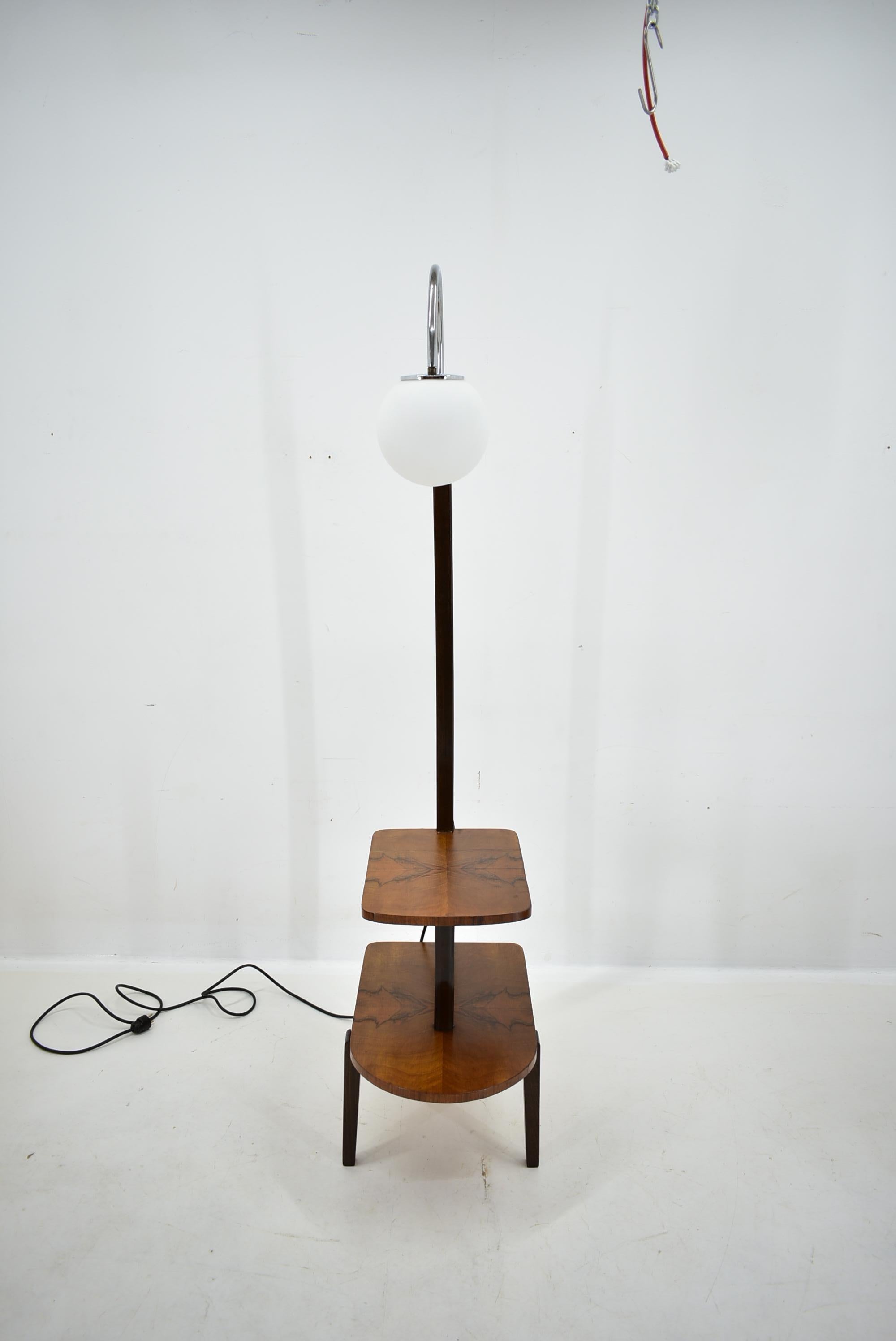 Art-Déco-Stehlampe von Jindrich Halabala, 1940er Jahre im Angebot 10