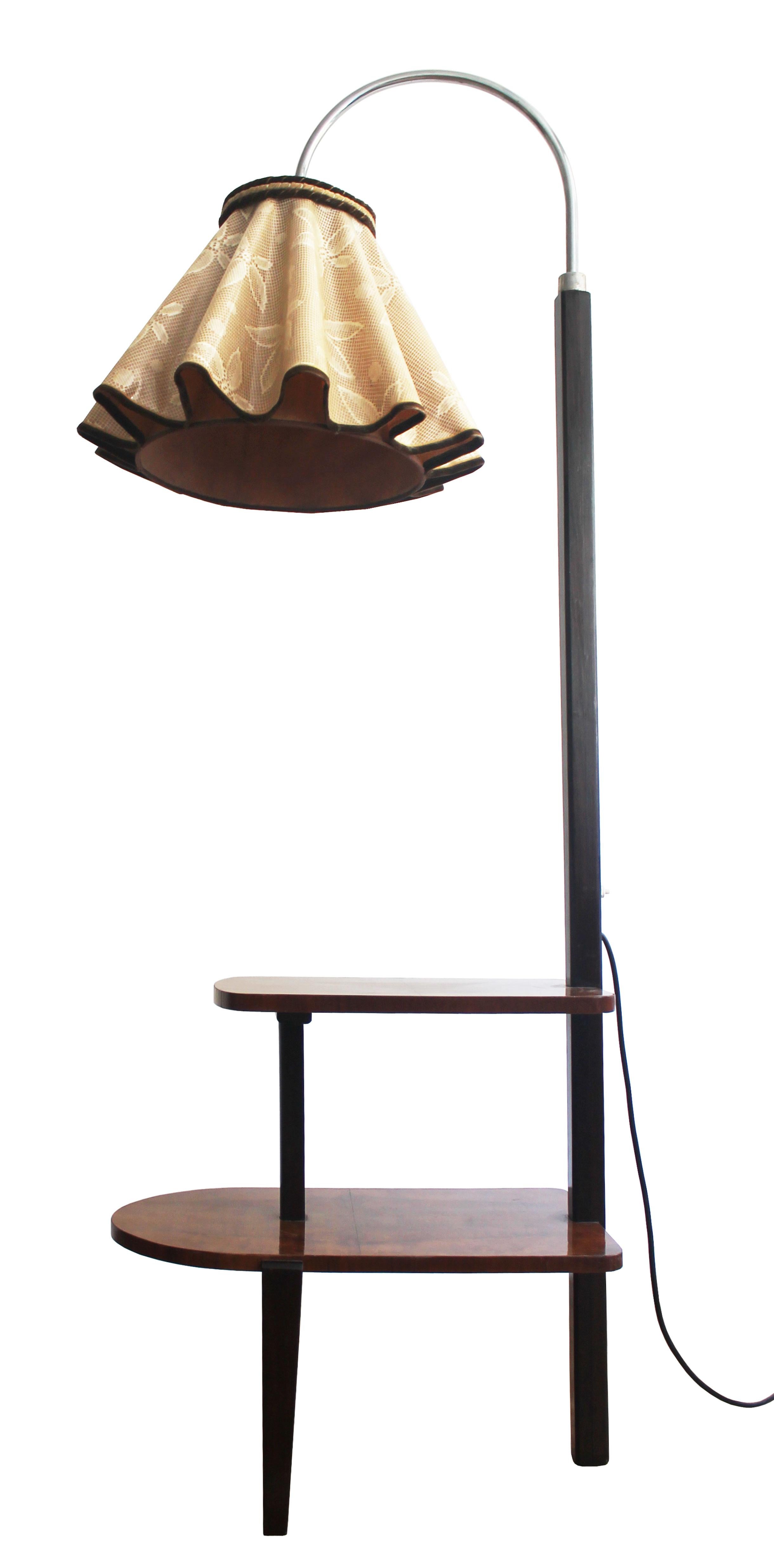 Mid-20th Century Art Deco Floor Lamp by Jindrich Halabala for UP Brno