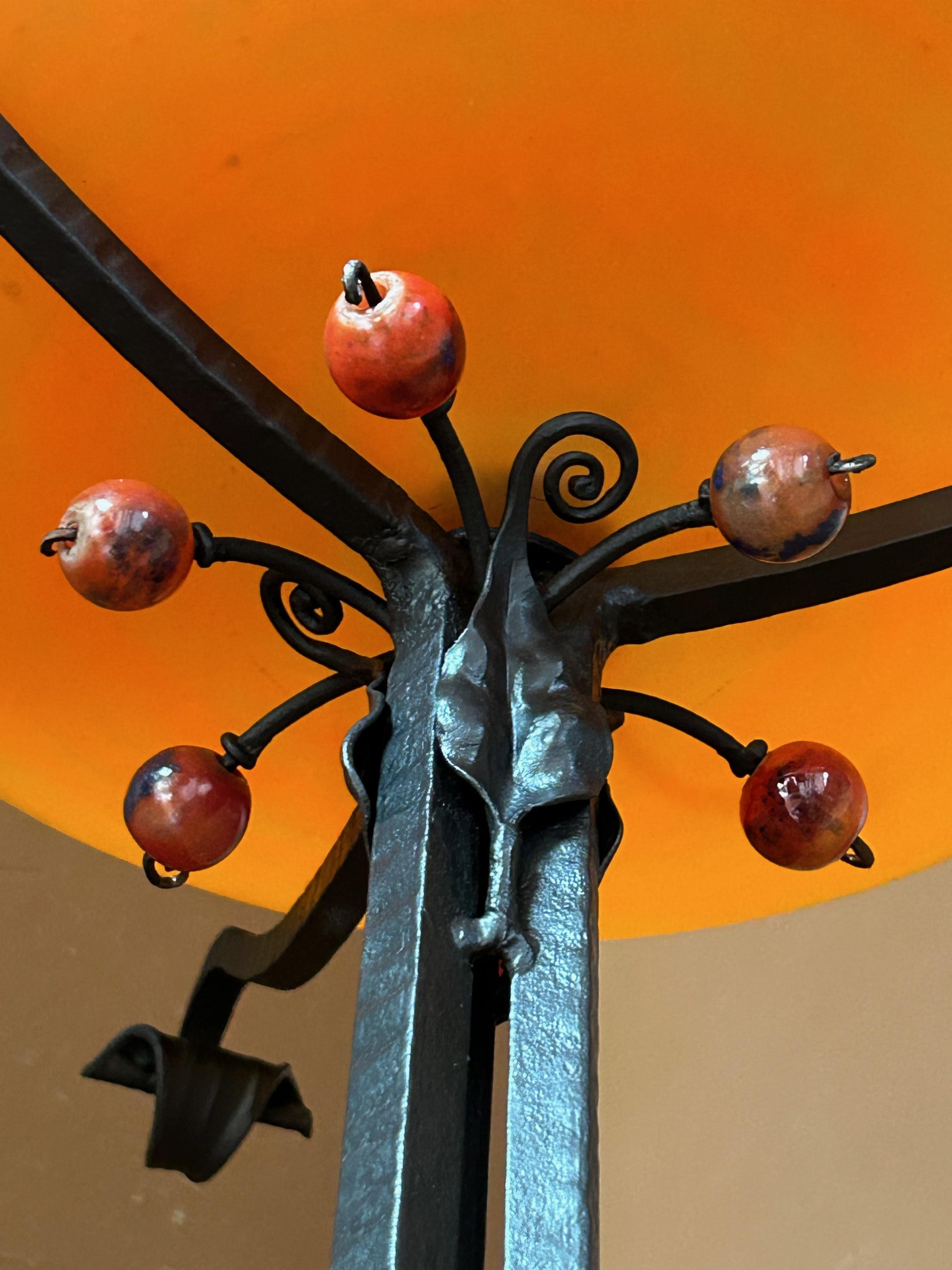 Lampada da terra Art Déco di Jules Cayette e Schneider in vendita 6