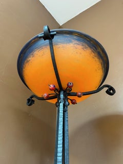 Art Deco floor lamp by Jules Cayette and Schneider