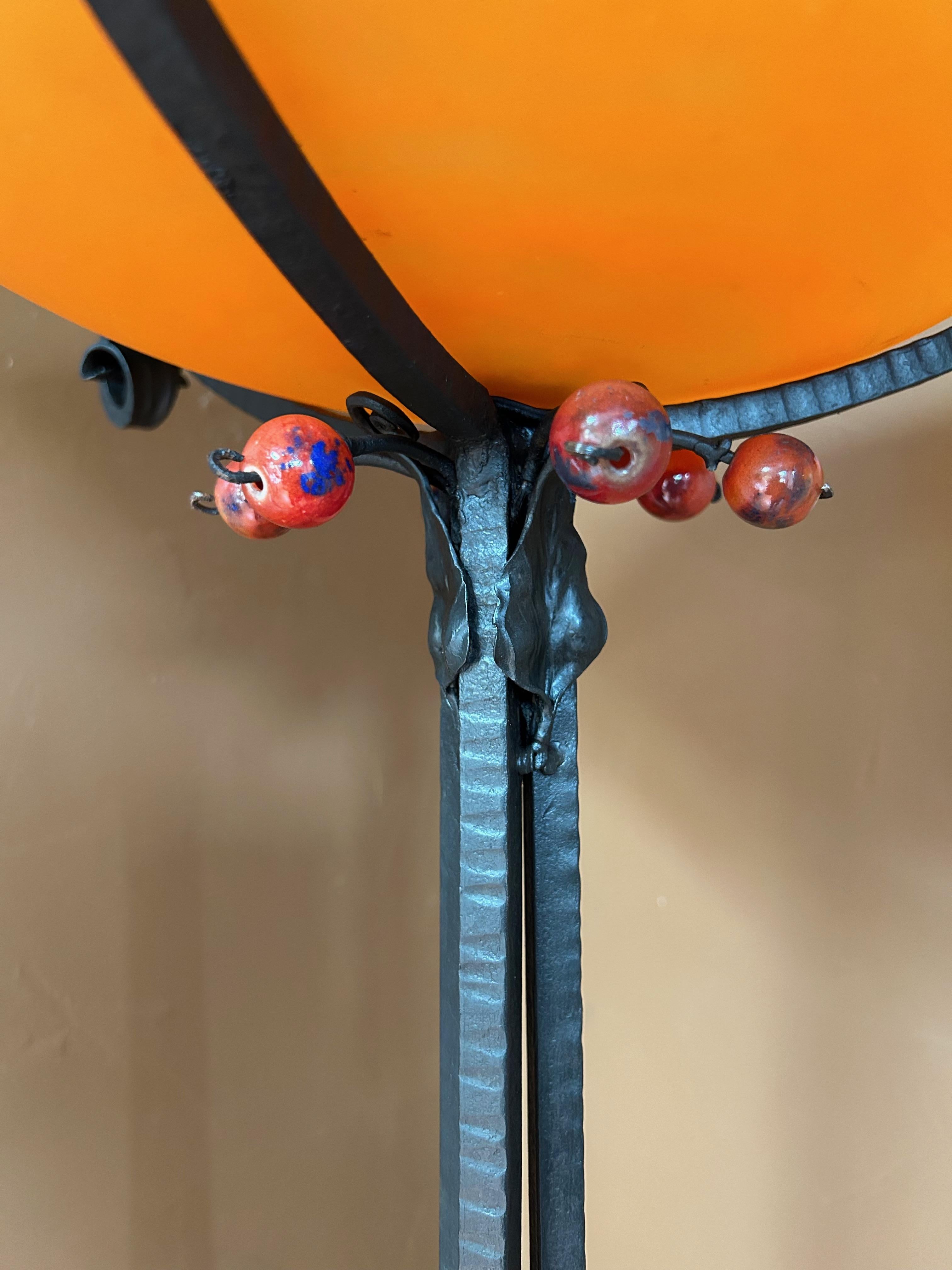 Lampada da terra Art Déco di Jules Cayette e Schneider In condizioni ottime in vendita a NANTES, FR