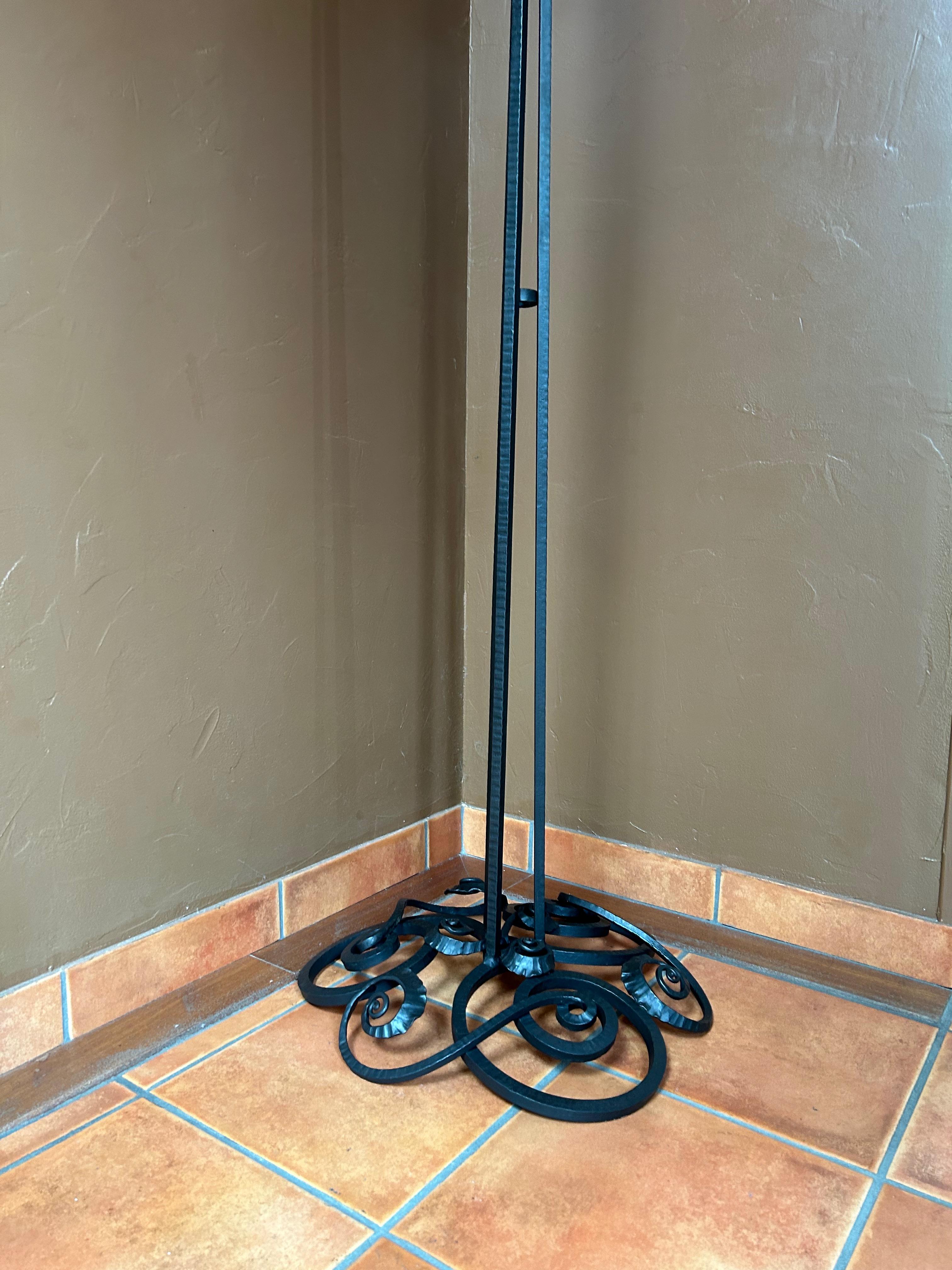 Lampada da terra Art Déco di Jules Cayette e Schneider in vendita 1