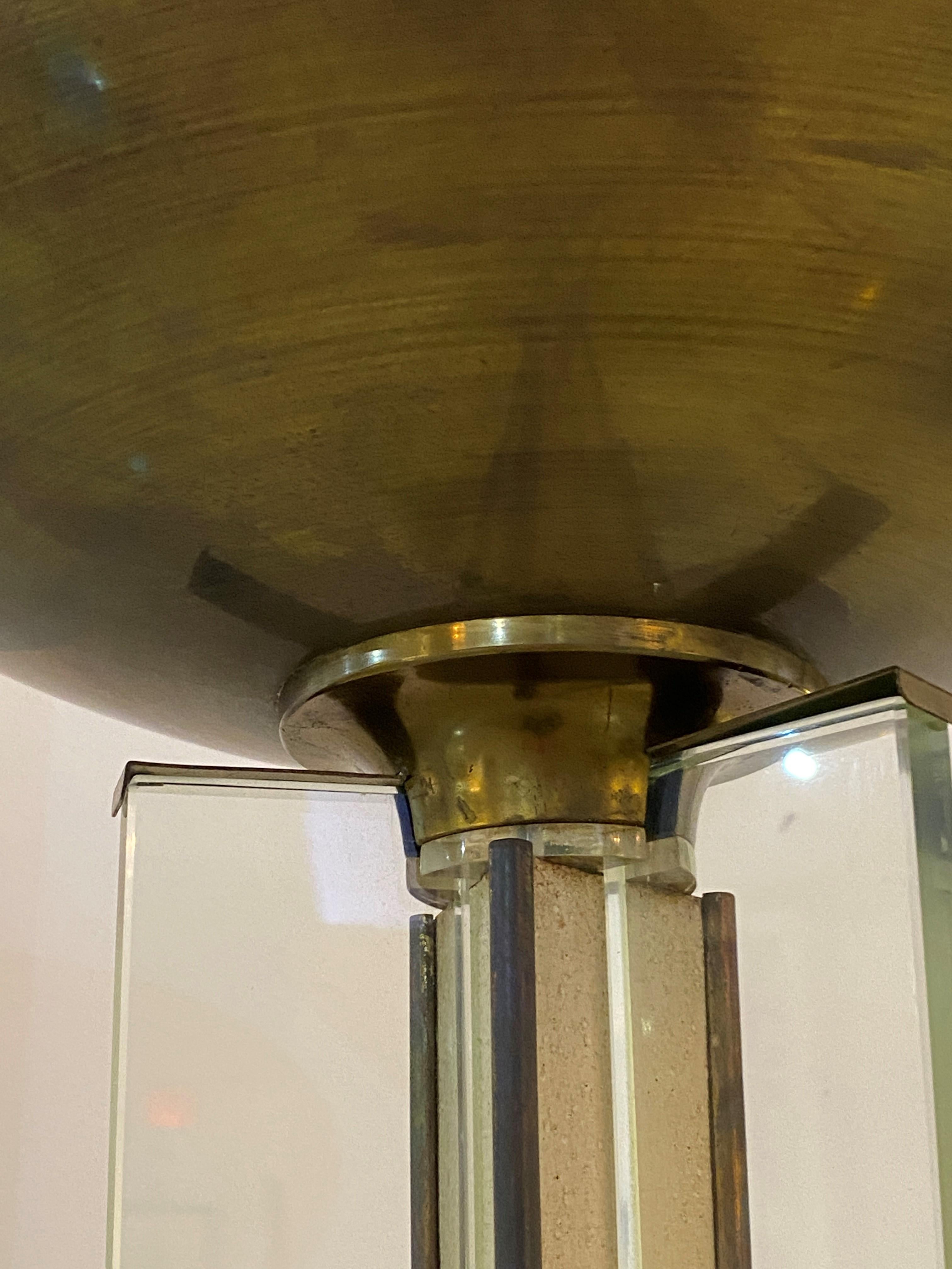 Art déco stehlampe by Jules Leleu (Metall)