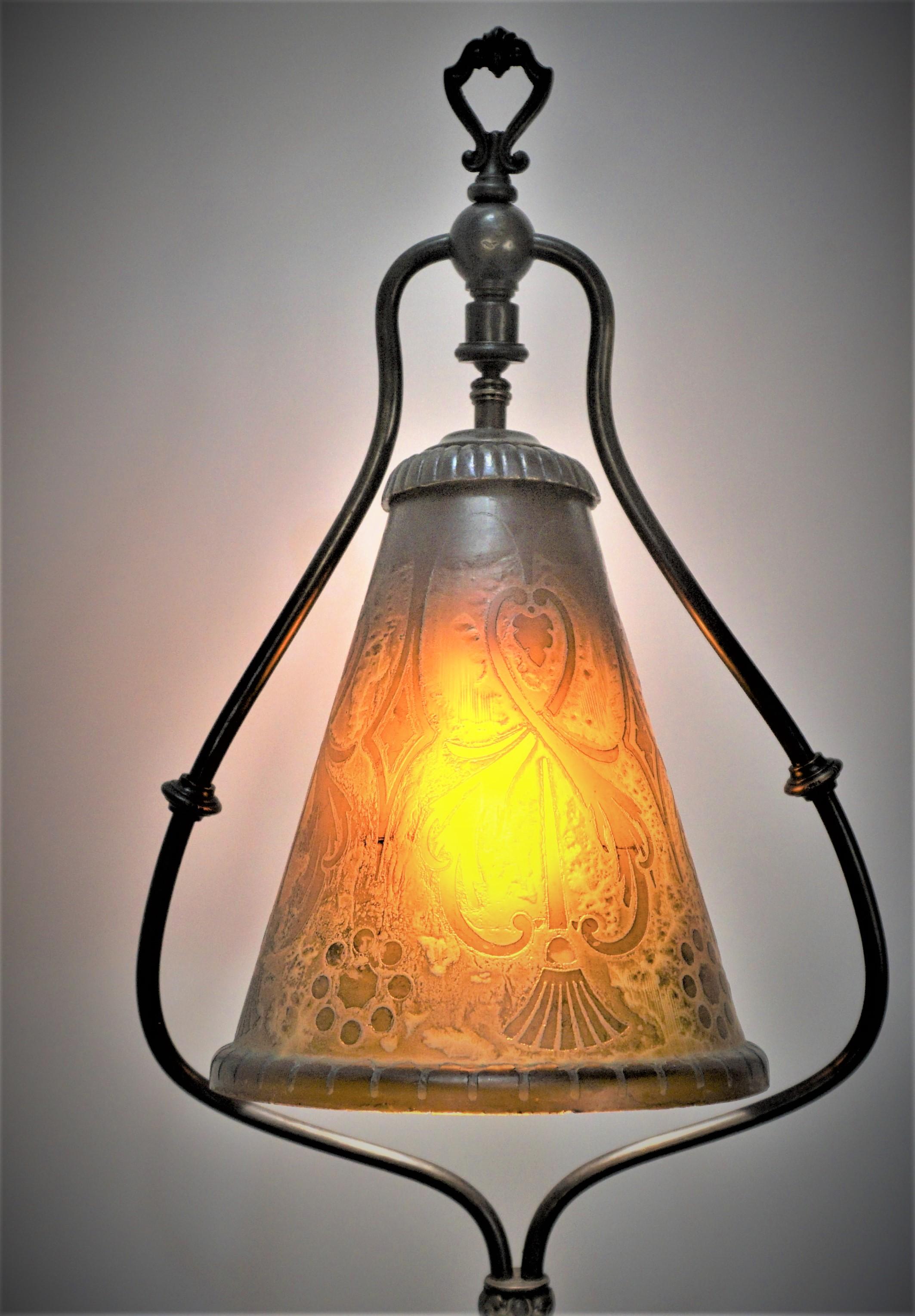 American Art Deco Floor Lamp by Lightolier