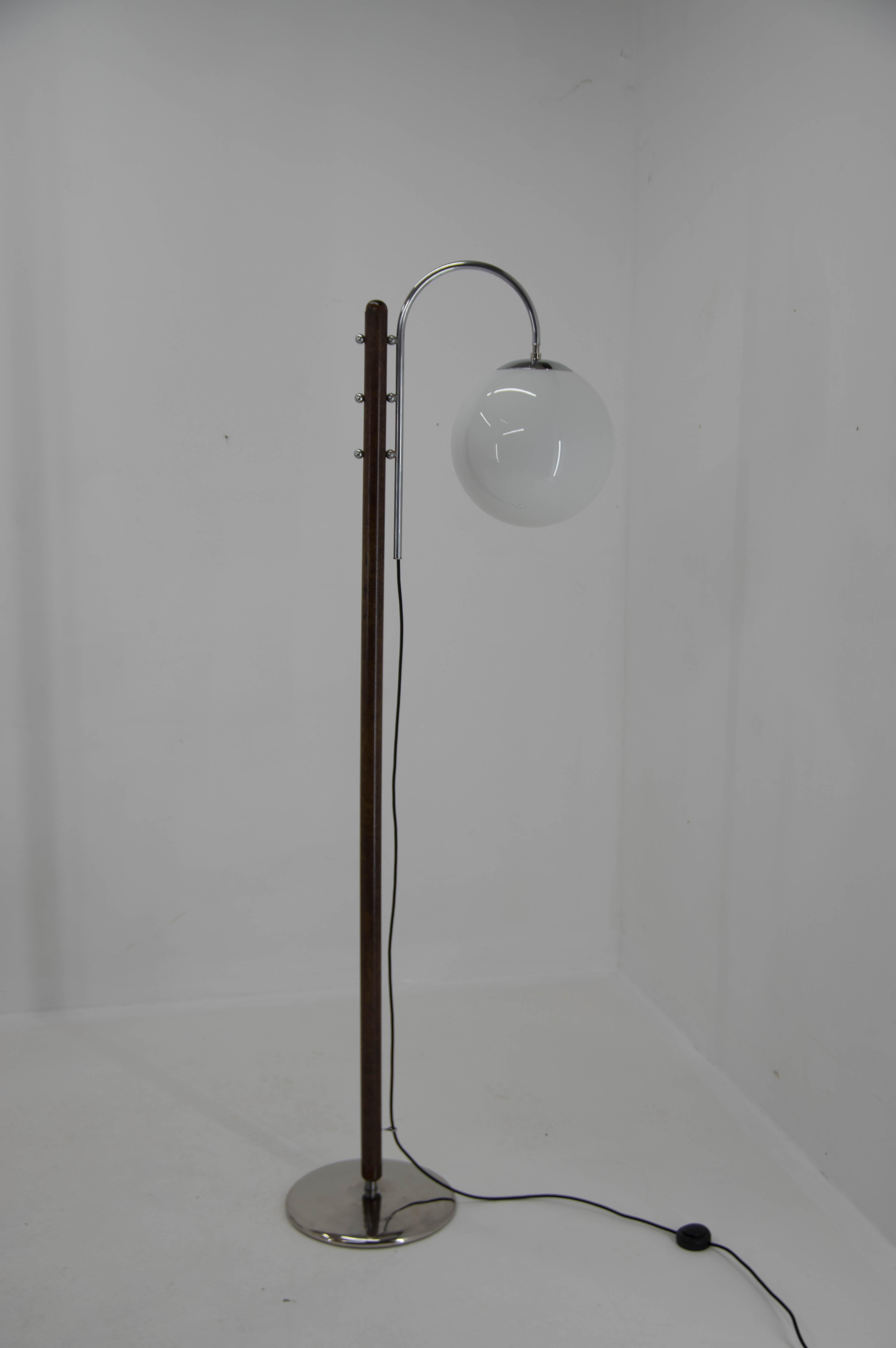 Art Deco Floor Lamp Designed by Halabala, 1935 In Good Condition In Praha, CZ