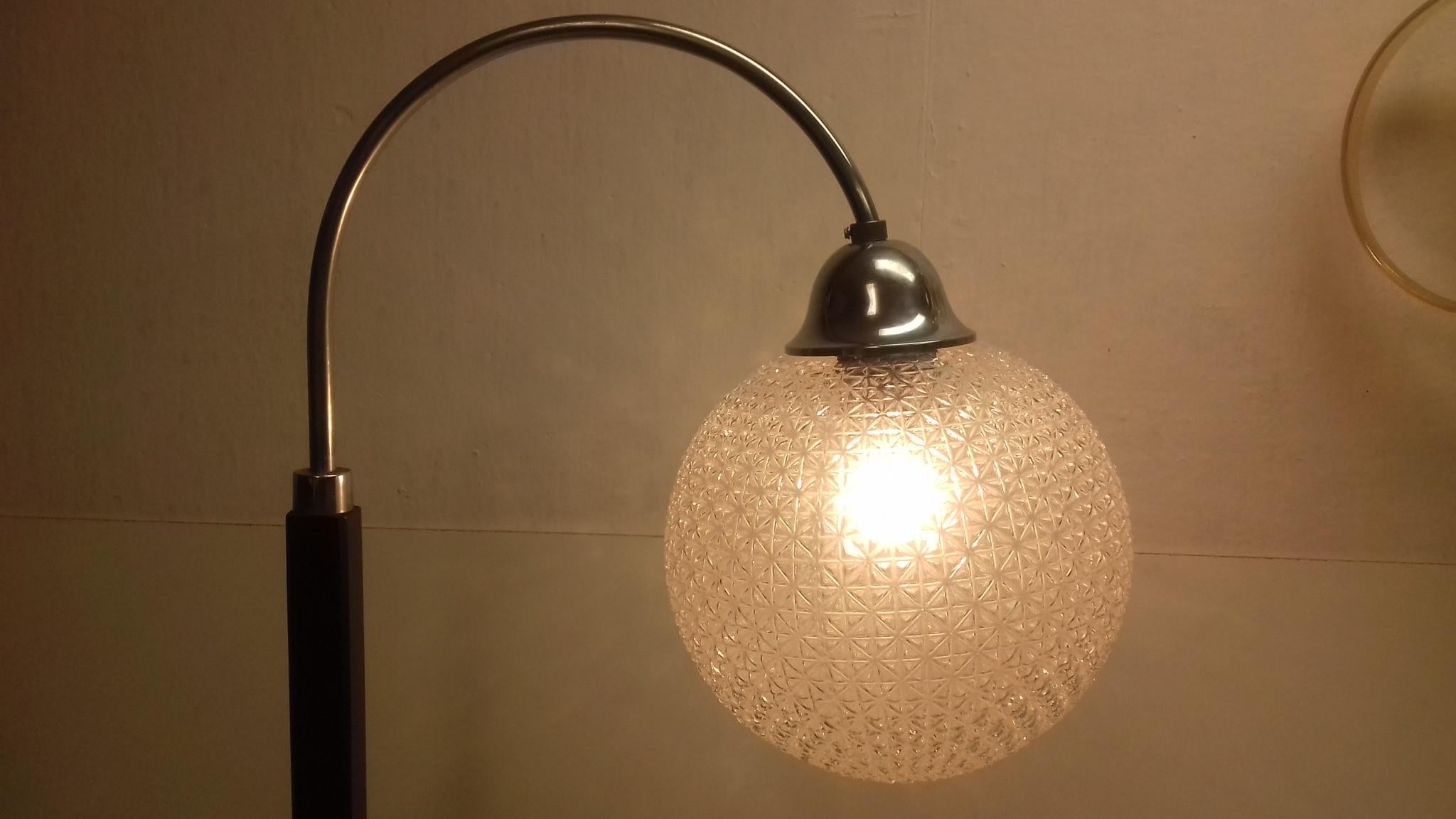 Art-Déco-Stehlampe, entworfen von Jindřich Halabala, 1940er Jahre im Angebot 4
