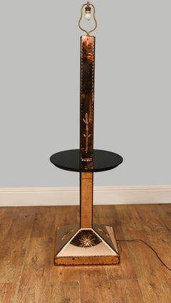 Art Deco Floor Lamp Glass Cocktail Table 1930s