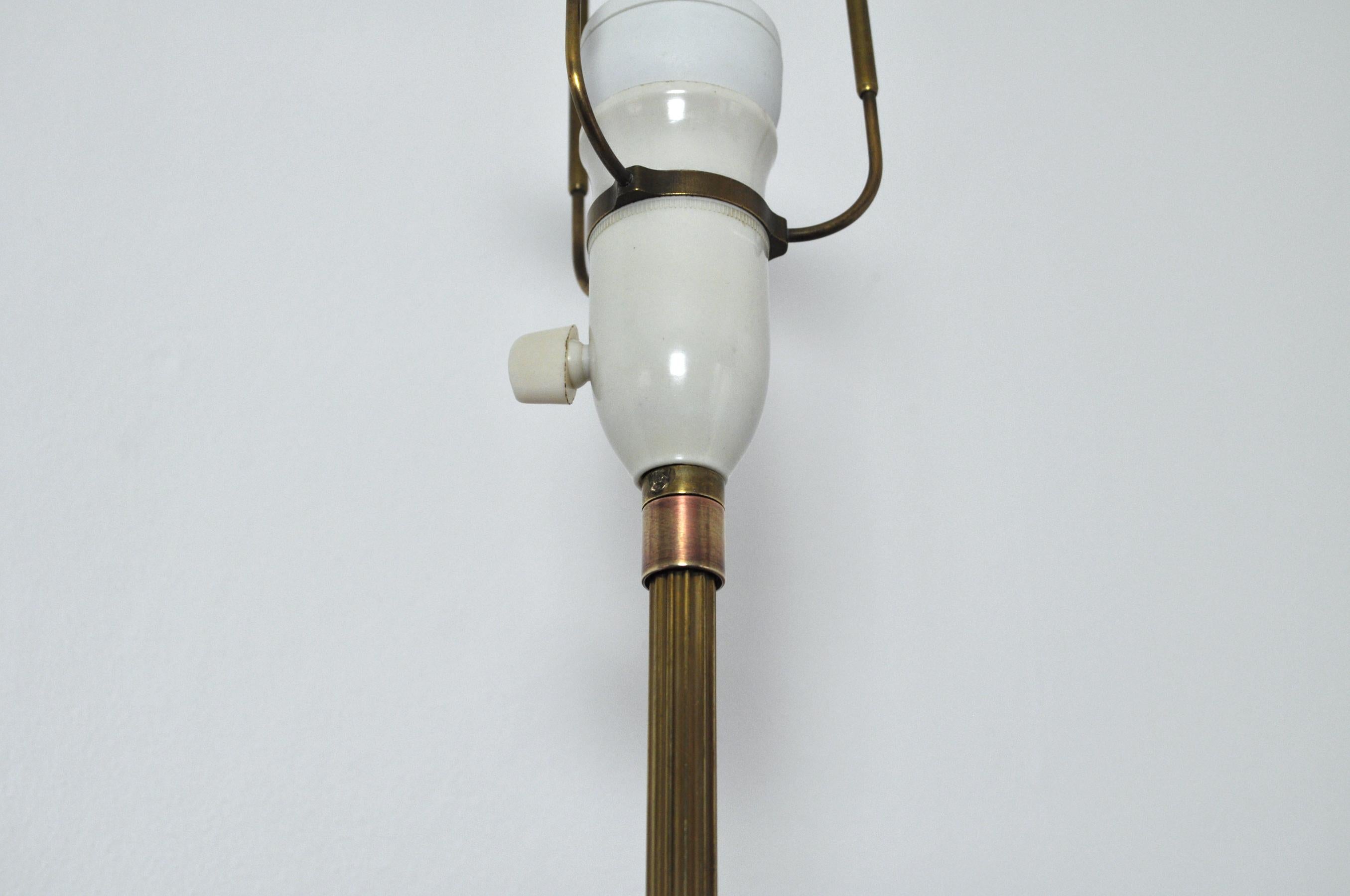 Art Deco Floor Lamp in Brass and Copper For Sale 2