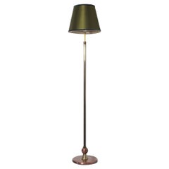 Antique Art Deco Floor Lamp in Brass and Copper