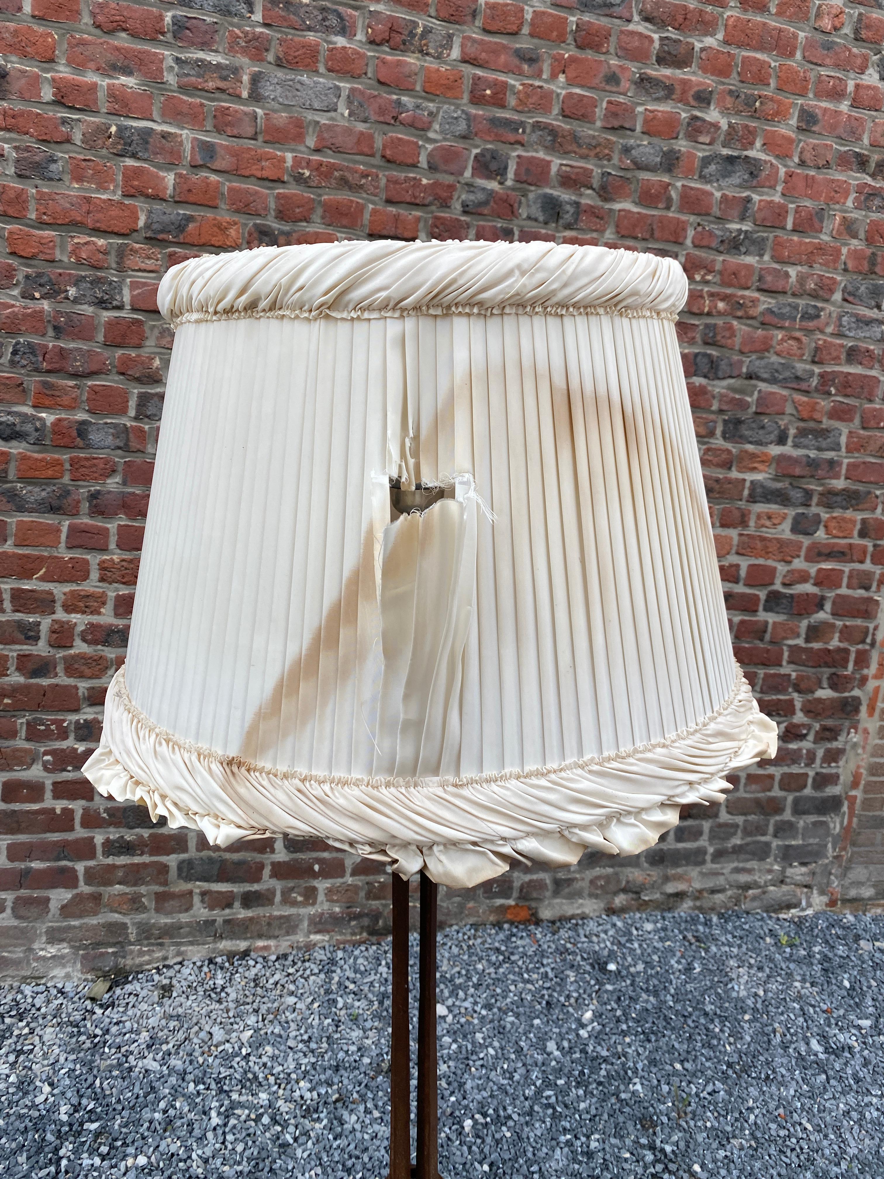 Art Deco Floor Lamp in the Style of Gilbert Poillerat, circa 1940 For Sale 5