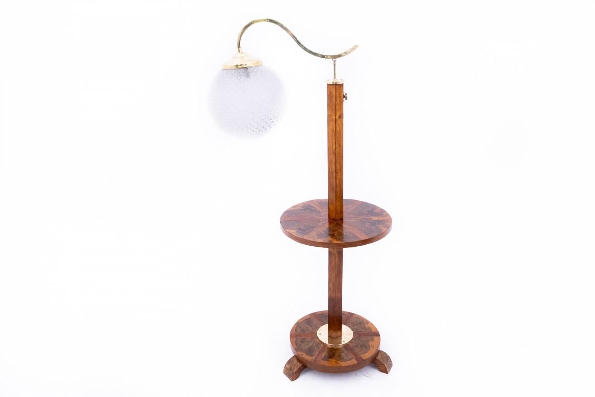 Lampada da terra Art Déco, metà del XX secolo, Polonia. in vendita 3