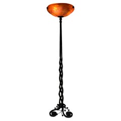 Art Deco Floor Lamp Paul Kiss And Daum Nancy