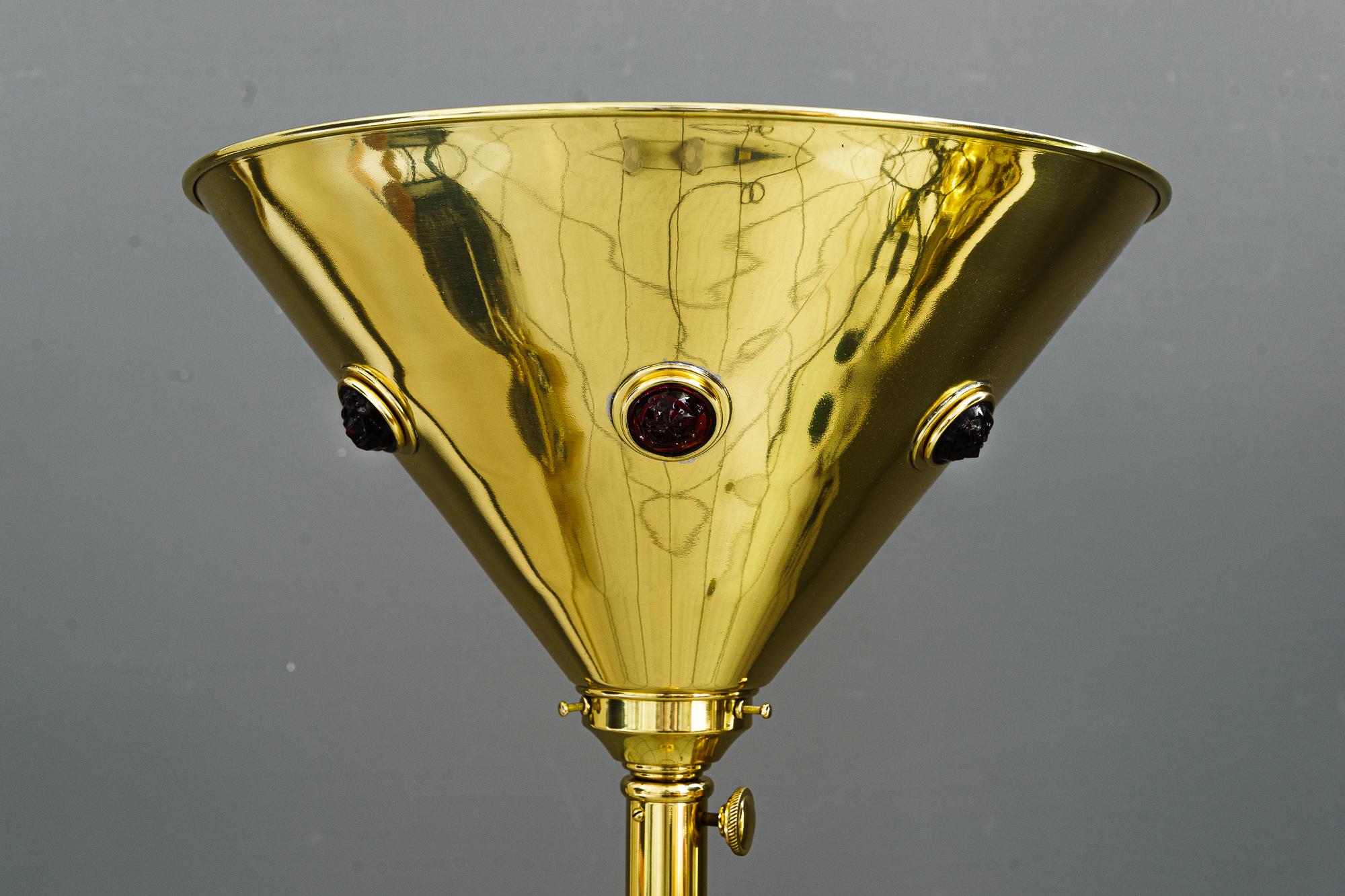 Lacquered Art Deco Floor lamp vienna around 1920s For Sale