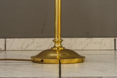 Art deco Floor lamp with original art deco glass shade vienna around 1920s