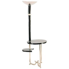 Art Deco Floor Lamp with Table