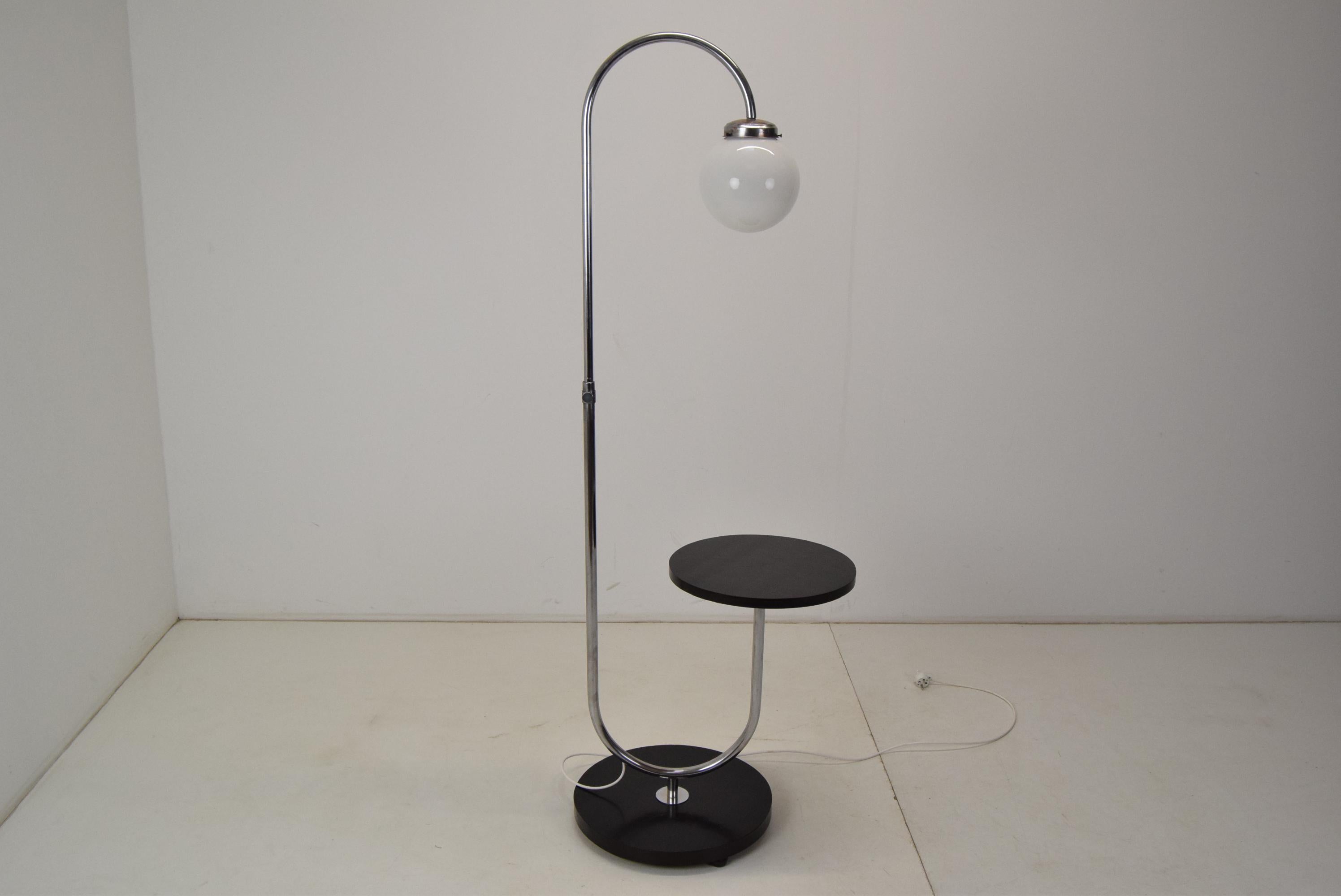 Mid-20th Century Art Deco Floor Lamp, Designed by Jindrich Halabala, 1930's For Sale