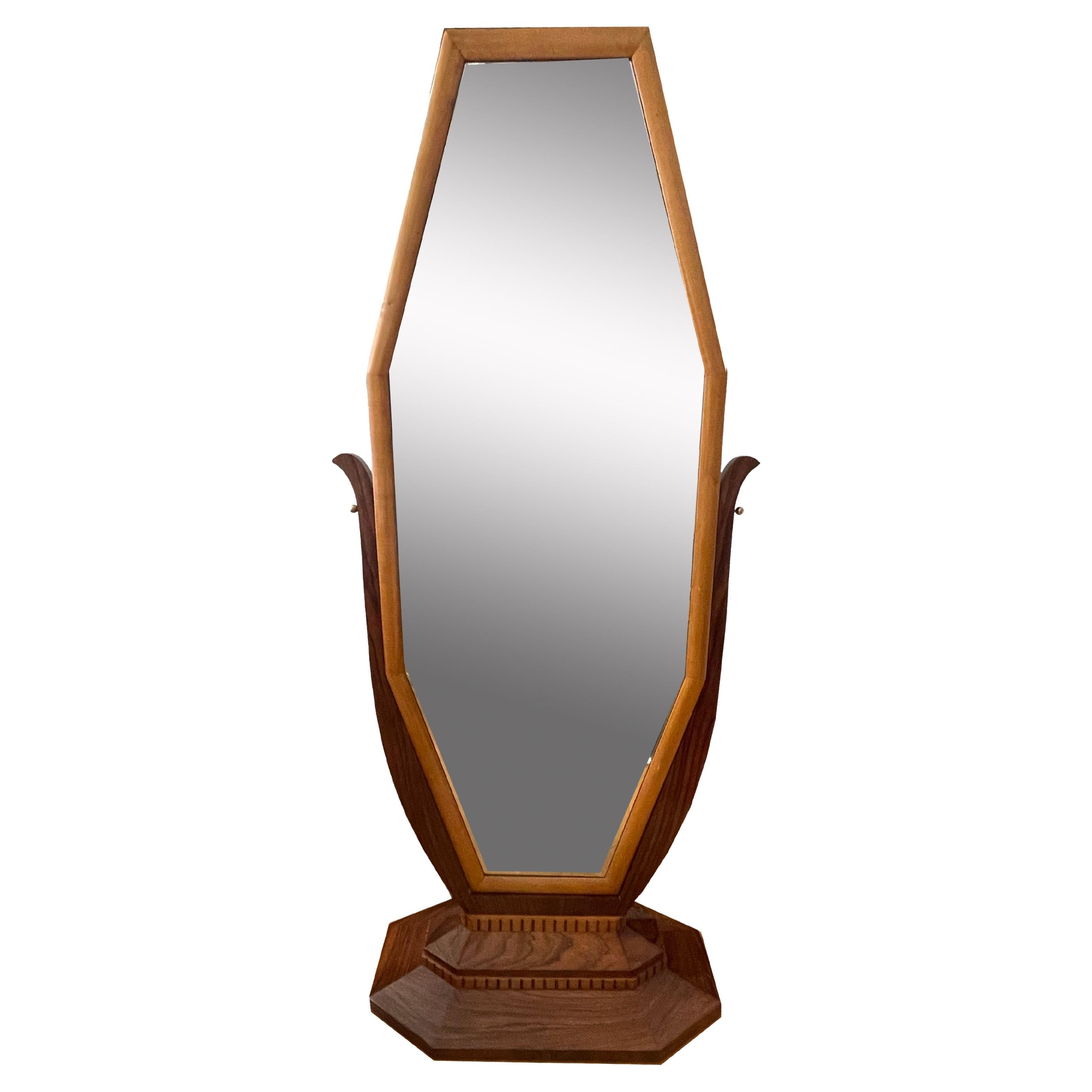 Art Deco Floor-standing Mirror en vente