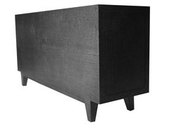 Art Deco Floral Credenza in Med. Hammered Antq. Bronze – Carved Metal Cabinet