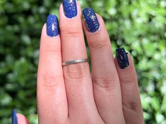 Art Deco Floral Eternity Ring, H.Y.M. to A.N.W 3/11/34, Size 5.75