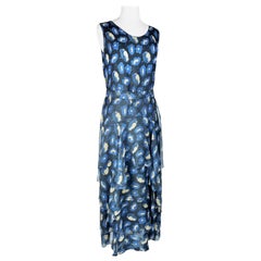 Art Deco floral printed Chiffon dress - France Circa 1930