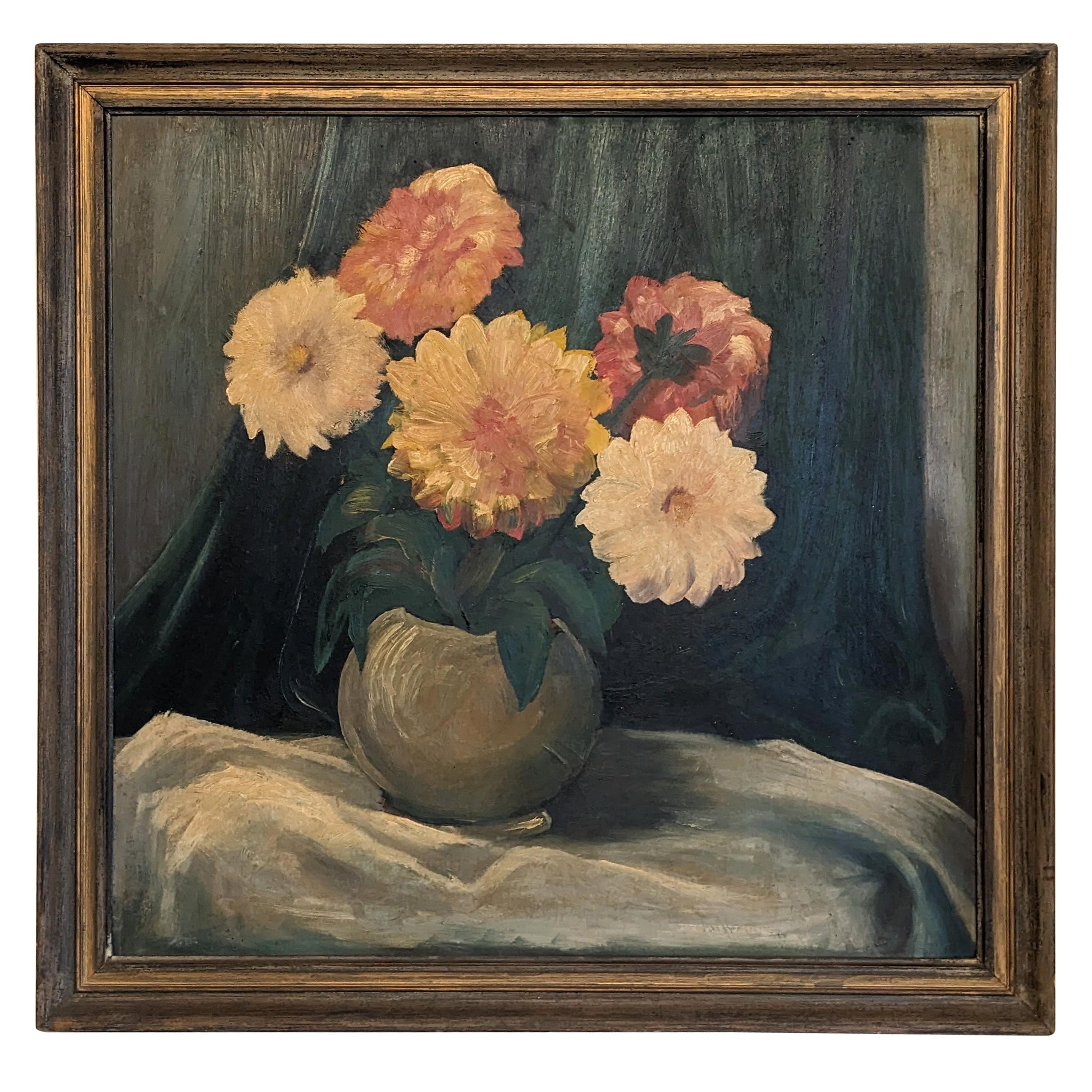 Étude florale Art déco