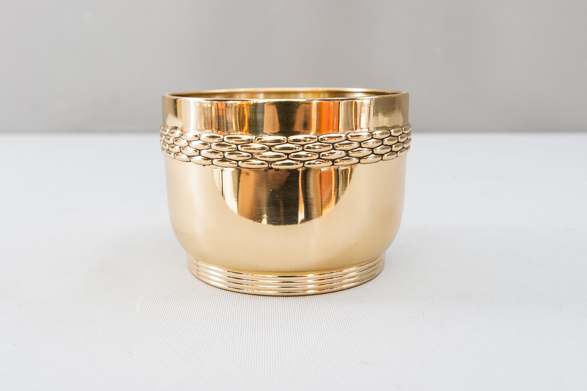Art Deco flower pot, Vienna, 1920s 
Polished and lacquered.