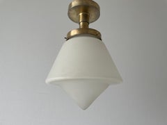 Art Deco Flush Mount Ceiling Lamp, 1940s, Germany