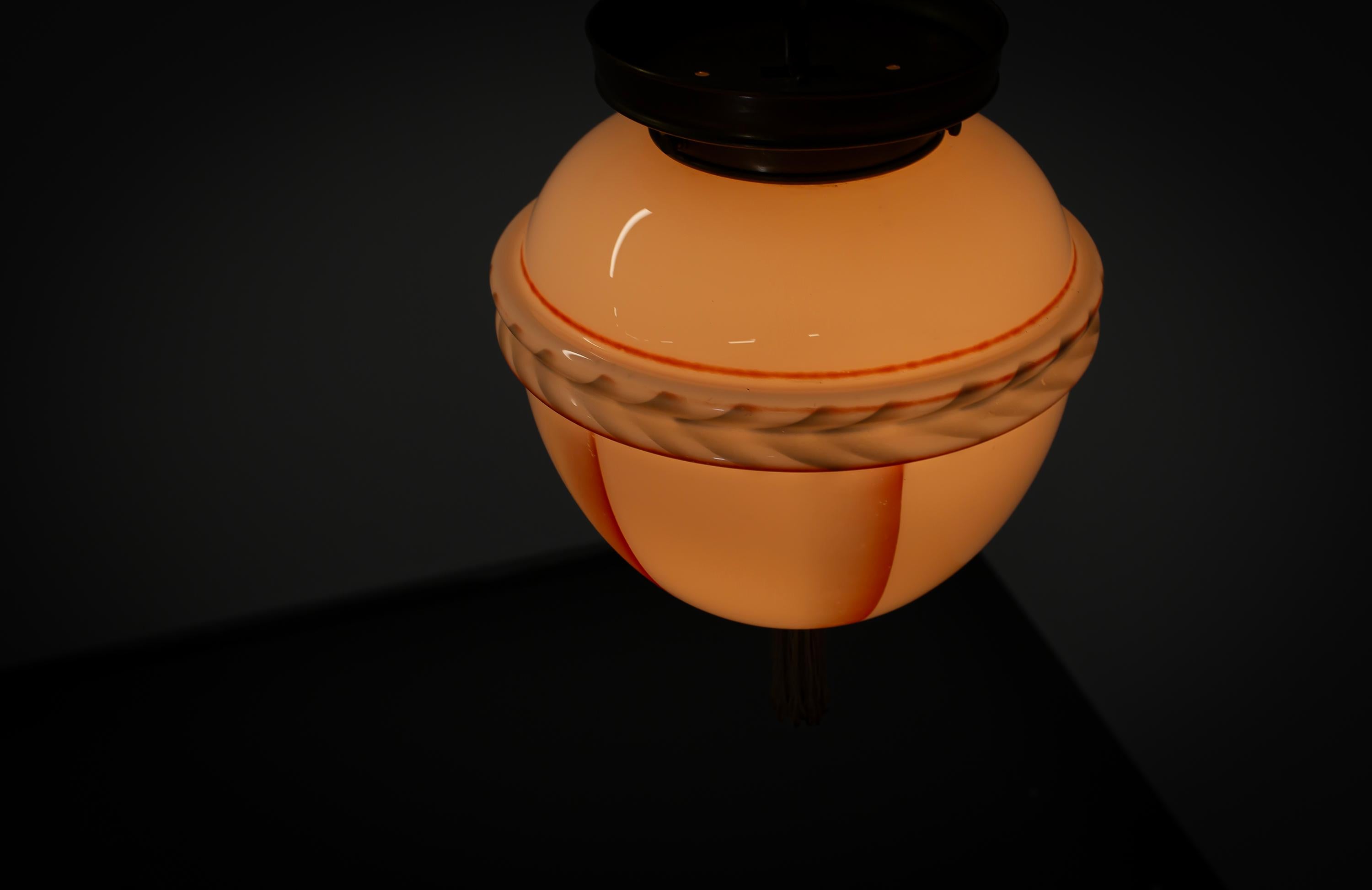 Art Deco Flush Mount Ceiling Light, 1930s For Sale 5