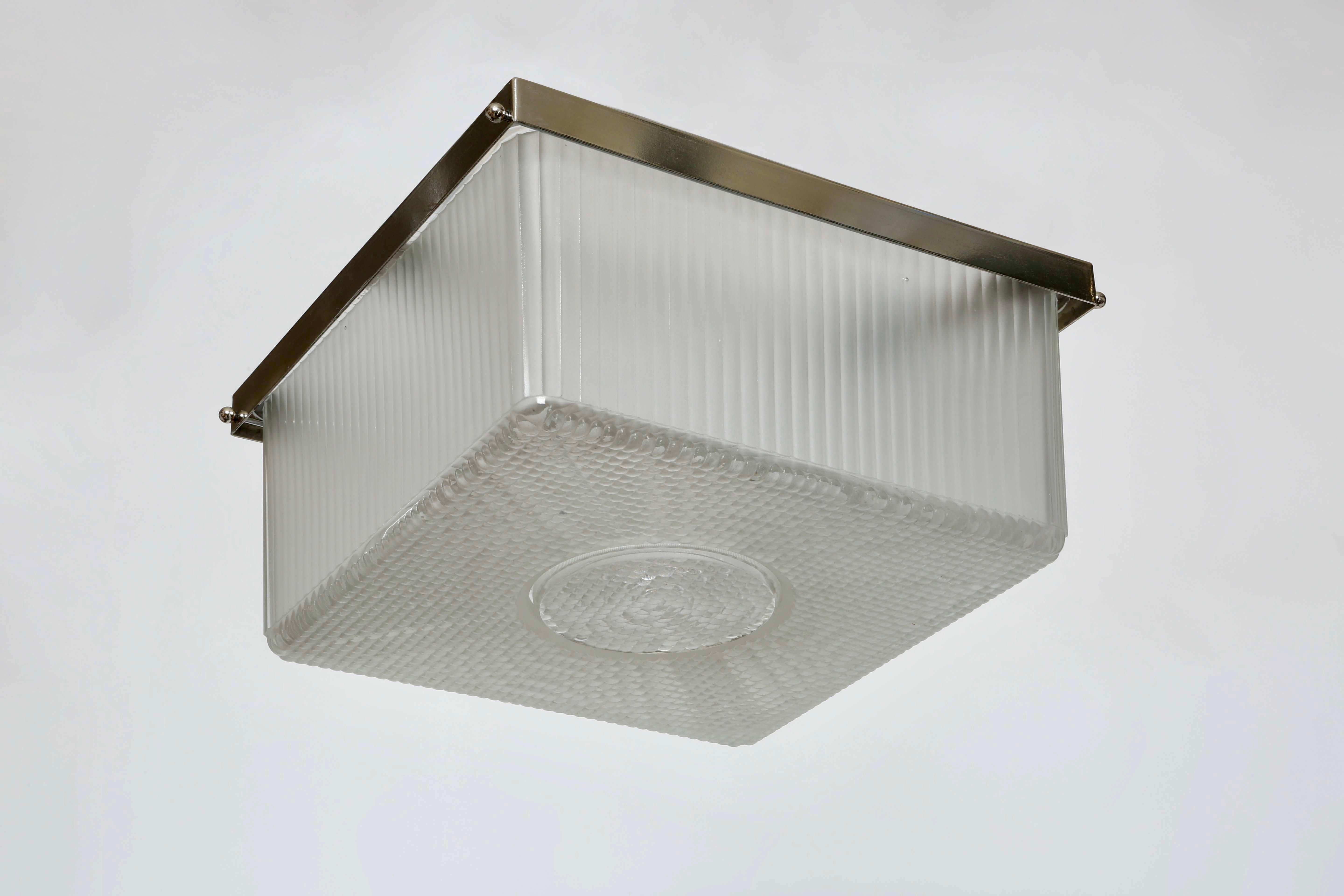 Art Deco flush mount ceiling light, France circa 1940s For Sale 4