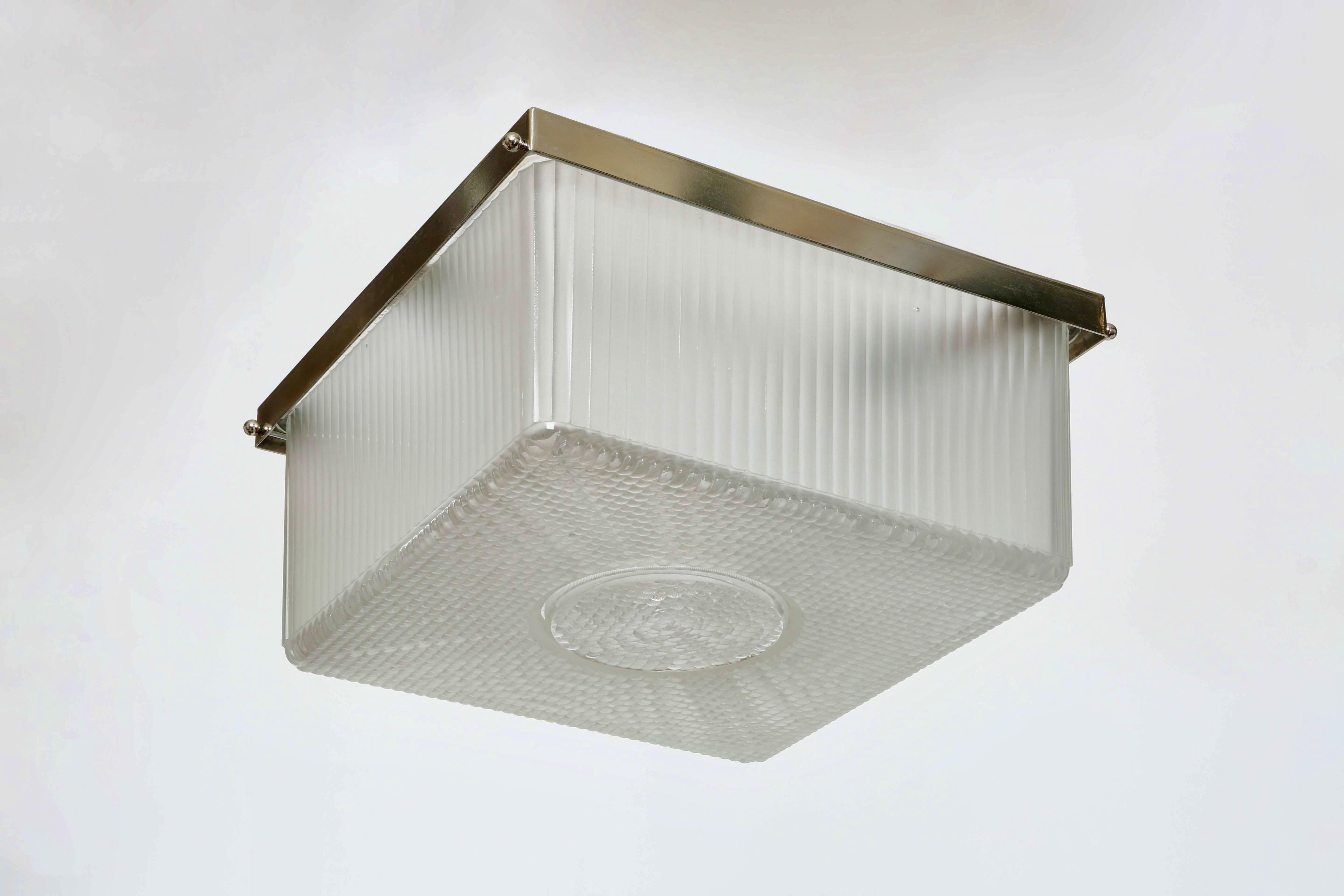Art Deco flush mount ceiling light, France circa 1940s For Sale 5