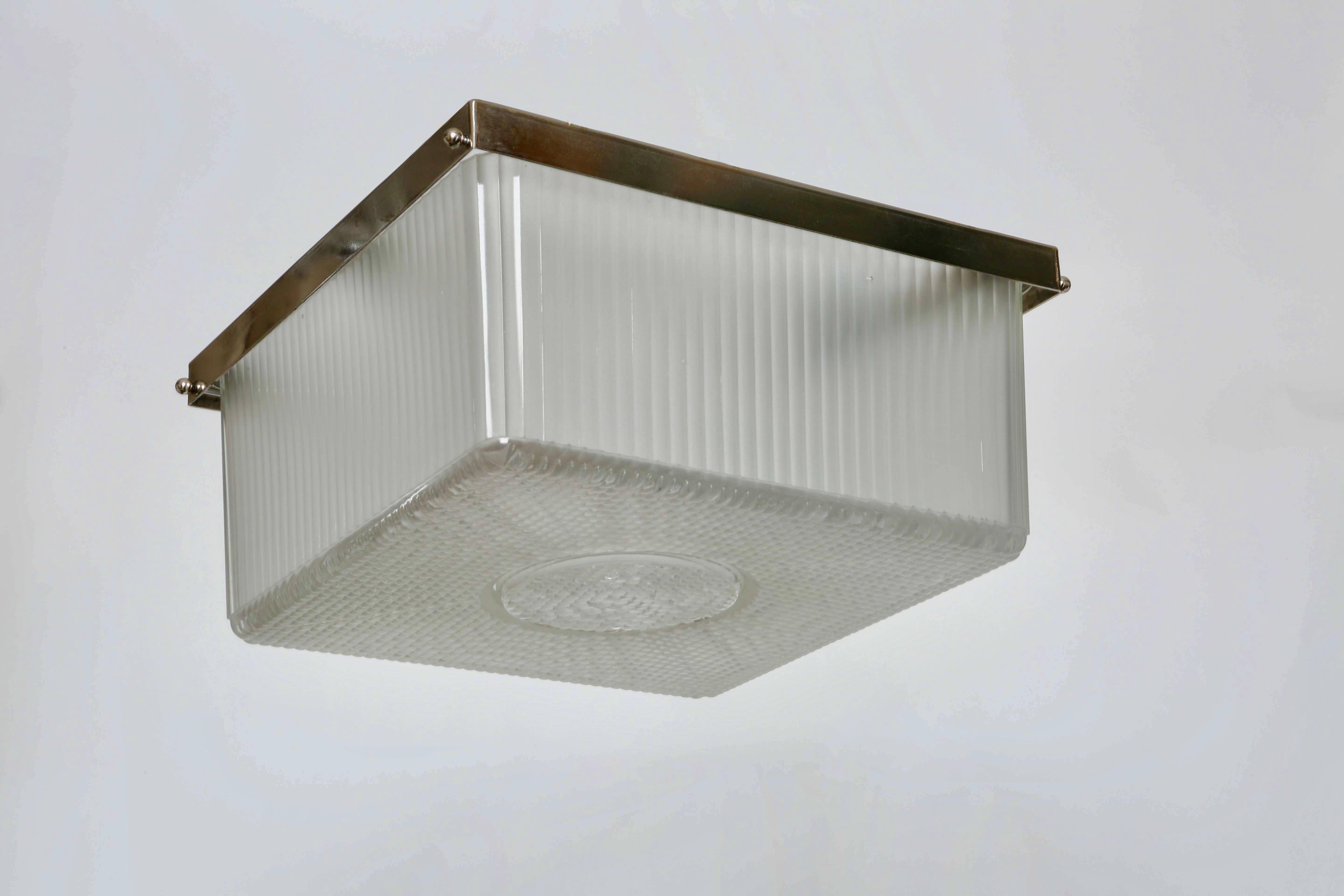 Art Deco flush mount ceiling light, France circa 1940s For Sale 2