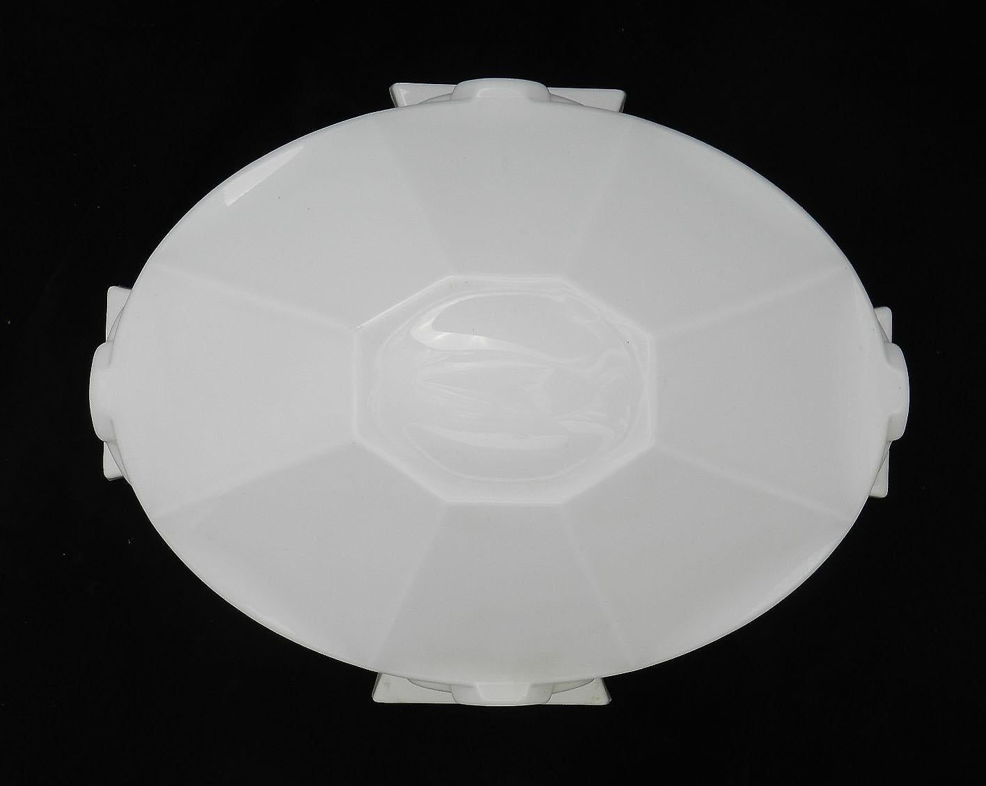 French Art Deco Flush Mount Ceiling Light or Wall Light Large Odeon Glass Shade