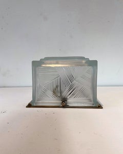 Art Deco Flush Mount or Wall Light by 'Sabino Art Glass France' circa 1930