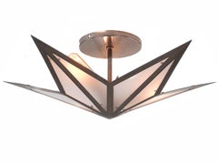 Art Deco Flush Mount Star Lamp