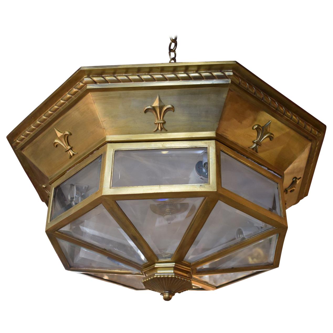 Art Deco Flushmounted Ceiling Fixture