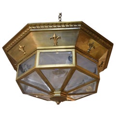 Art Deco Flushmounted Ceiling Fixture