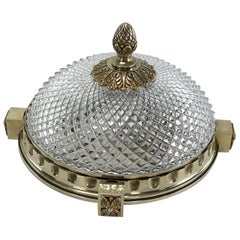 Art Deco Flush Plafoniere or Mount Bronze, 1930s